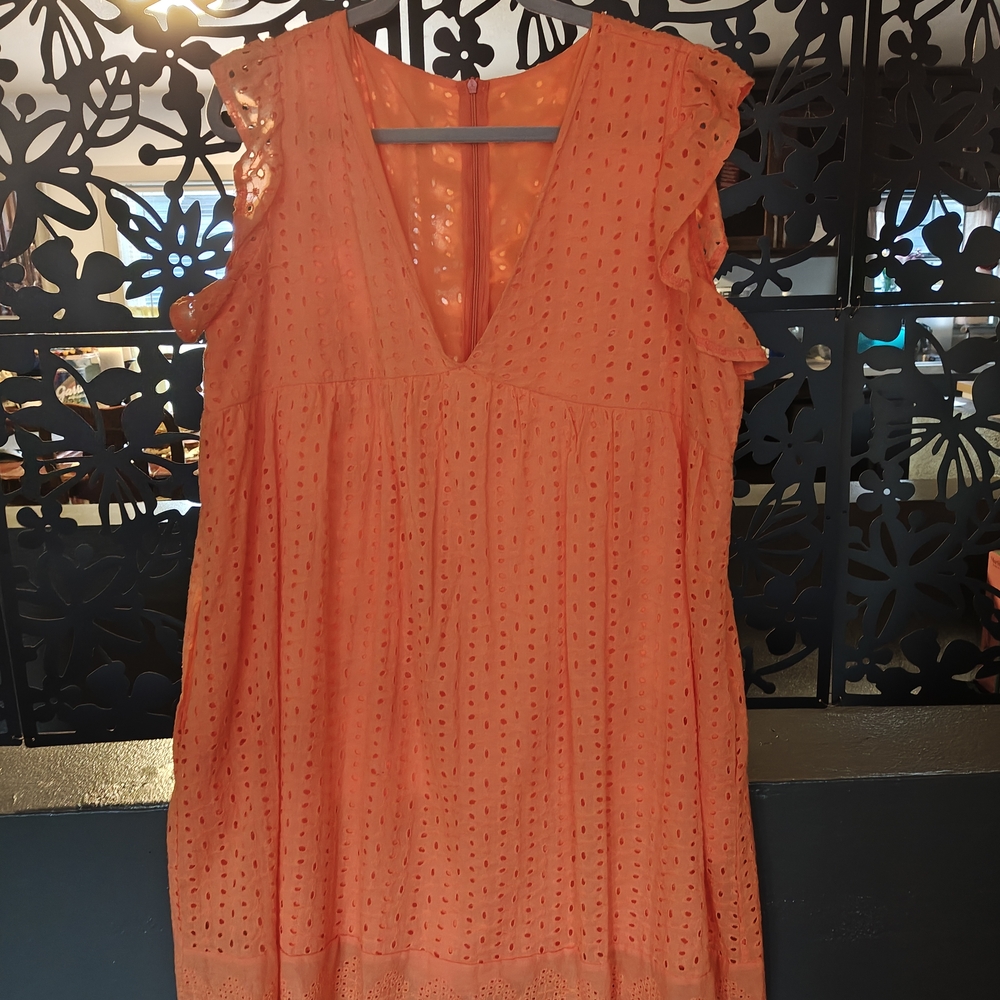 Elegant Orange Mini Dress
